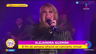 ¡Alejandra Guzmán ofrece primer concierto virtual y mandó saludos a La Trevi  Sale el Sol [upl. by Channing740]