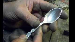 Art of SKUTZ  How to restore a silver spoon garbage disposal damaged [upl. by Lama]