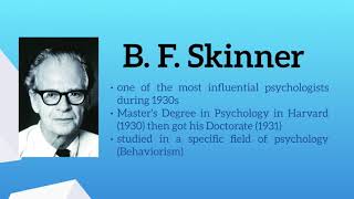 B F Skinners Concept of Behaviorism [upl. by Ahsiugal160]