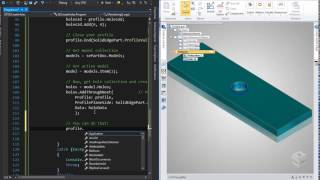 Solid Edge Macro Tutorial with C  17  Create a simple hole [upl. by Htenek]