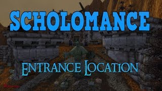 WoW Scholomance Entrance Location [upl. by Joyan]