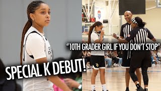 quotSpecial Kquot Kaleena Smiths 10th Grade DEBUT SHOCKS REFS 🏀 Must Watch [upl. by Kotto]