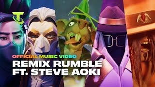 REMIX RUMBLE ft Steve Aoki Official Music Video  Teamfight Tactics [upl. by Retrak]