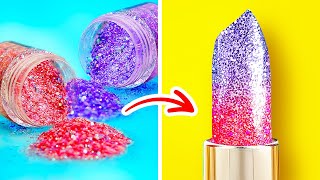 COOL BEAUTY AND MAKE UP HACKS  Genius Girly Hacks And Tricks By 123 GO LIVE [upl. by Judye255]