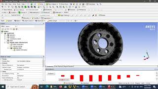 thermal static structure analysis in Ansys for rotor disc brake [upl. by Eibrad]