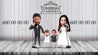 Invitacion de boda para whatsapp personalizada con niños [upl. by Las33]