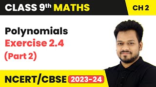 Polynomials  Exercise 24 Part 2  Class 9 Maths Chapter 2 [upl. by Sucramel]