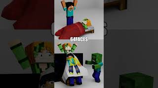 Steve VS Alex Cloth simulation in Minecraft【minecraftanimation】 minecraft shorts blender [upl. by Zischke286]