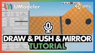 UModeler Tutorials 2  Drawing amp PushPull amp Mirror and more [upl. by Dennet87]