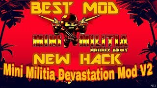 Mini Militia Best Mod Ever All Unlimited Mod By Ankit  Devastation Mod v2  YS Gaming [upl. by Pry]