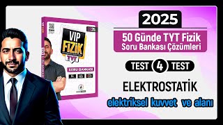 TYT Fizik Soru Bankası Çözümleri Test 4  Elektrostatik [upl. by Leasia]