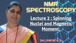 NMR Spectroscopy Lecture 2Spinning Nuclei amp Magnetic moment Precessional motion [upl. by Johnnie]