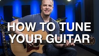 How To Tune Your Guitar  Beginner Guitar Lesson 6 [upl. by Hamlani]