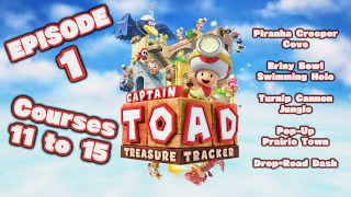 Captain Toad Treasure Tracker Episode 1  Courses 11 to 15  No Commentary [upl. by Kalman97]