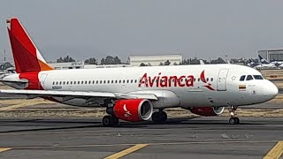 Trafico aereo desde el MC PUENTE AVIANCA🇨🇴 AIRBUS 320✈️ AICM 🇲🇽🛫🛬 [upl. by Thorman751]