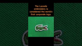 The Lacoste embroidery factshorts facts youtubeshorts ytshorts knowledge news update shorts [upl. by Dionis]