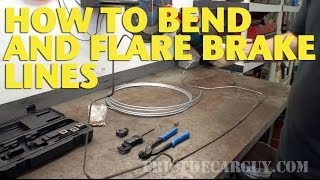 How To Bend and Flare Brake Lines EricTheCarGuy [upl. by Asseral]