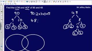 Finding the HCF and LCM using product of prime factors [upl. by Schaab156]