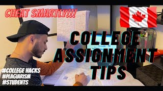 TIPS FOR COLLEGE ASSIGNMENTS FOR STUDENTS  CANADA [upl. by Lesley]