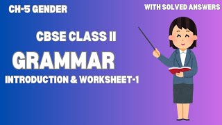 GenderChapter 5CBSEClass 2Grammar Worksheetrimikasdiarygrammarcbseclass2genderncertcommon [upl. by Terr879]