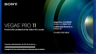 SONY VEGAS PRO 11 PORTABLE 2013 ESPAÑOL [upl. by Khalin]