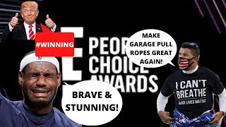 BUBBA WALLACE Smollett amp LEBRON JAMES get Peoples Choice Nomination for SOCIAL JUSTICE LIES [upl. by Nedyah]