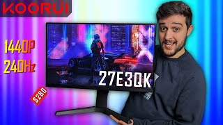 This Gaming Monitor is an INSANE Deal  Koorui 27E3QK Review [upl. by Ecydnarb422]