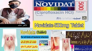 Novidate tablet Ciprofloxacin syrup 500mg Uses in urdu [upl. by Alyssa]