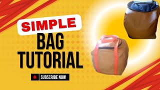 supper easy fancy bag Tutorialoffice bag lunch bag [upl. by Halsy]