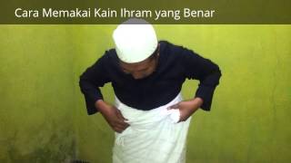 Cara Memakai Pakaian Ihram  Panduan memakai ihram yang benar [upl. by Htezil]