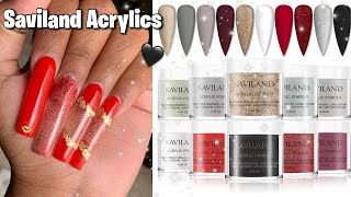 Saviland Acrylics Review  Encapsulated Glitters  Acrylic Tutorial For Beginners [upl. by Engelbert]