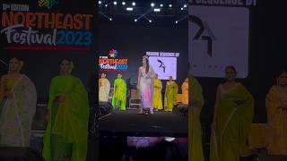 Strela thounaojam at Northeast Festival reels shorts video showstopper meitei manipur fashion [upl. by Ahseik]