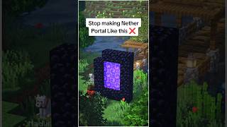 Minecraft New Nether Portal Design 🔥 [upl. by Yojal922]