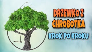 MAKRAMOWE DRZEWKO SZCZĘŚCIA Z CHROBOTKA  Tutorial Krok Po Kroku  Macrame Tree Tutorial [upl. by Lanford248]