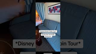 Disney Dream Oceanview Verandah Stateroom Cabin Tour [upl. by Purity]