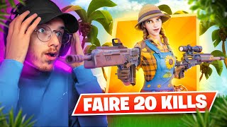 FAIRE TOP 1 en FAISANT 20 KILLS en 1 GAME sur FORTNITE  feat LesTwinsFifa et salemfut [upl. by Seuqcaj]