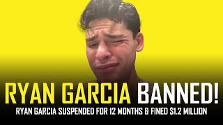 RYAN GARCIA BANNED FOR 12 MONTHS DEVIN HANEY UNBEATEN RECORD RESTORED [upl. by Mehelhteb]