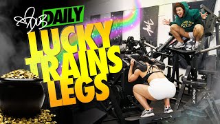 LUCKY THE LEPRECHAUN TRAINS LEGS WITH DLB  DLBDAILY [upl. by Wardlaw]