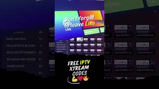 free IPTV Xtream Codes 2024 💪❤️🔥 Free IPTV Codes 2024 [upl. by Hainahpez]