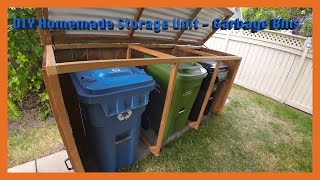 DIY Garbage Bin Storage Unit Construction 😊🔨🔩👷🏼‍♂️ diy garbagebin storagebins carpentry [upl. by Ikim]