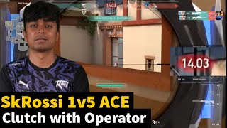 SkRossi is Back Insane 1v5 ACE Clutch with Operator  Venka Crispy AIM 😳 [upl. by Vitia466]