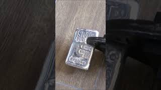 WHY 😂  I Chopped Up A Perfectly Good SILVER BAR silver gold coin [upl. by Henriques]