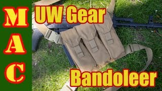 AK Magazine Pouch  UW Gear Bandoleer [upl. by Sik498]