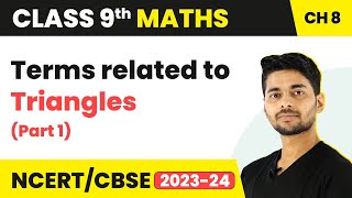 Terms Related to Triangles Centroid amp Orthocentre Part 1  Triangles  Class 9 Maths [upl. by Sophie]