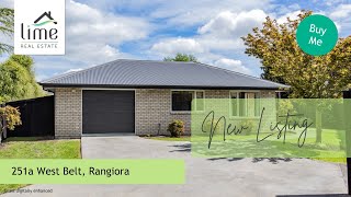 Lime Real Estate presents 251a West Belt Rangiora [upl. by Hsakiv]