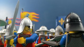 1346 Battle of Crecy  Hundred Years War  Lego Stop Motion [upl. by Aicssej]