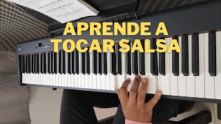 Aprende a tocar salsa en piano en 2 sencillos pasos con el circulo de do mayor 🎶🎹 [upl. by Vitoria]