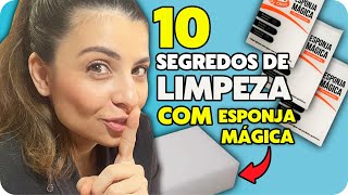 10 segredos de LIMPEZA com esponja mágica [upl. by Schlessel]