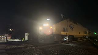 Amtrak Carolinian Train 79 from NY exits Greensboro NC station headed to Charlotte NC amtrak train [upl. by Pontone]