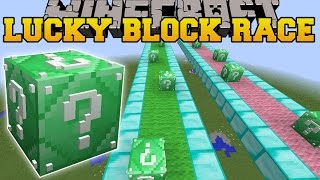 Minecraft INSANE EMERALD LUCKY BLOCK RACE  Lucky Block Mod  Modded MiniGame [upl. by Ayikahs387]